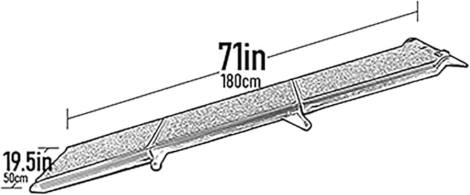 Pet Gear Tri-Fold Portable Pet Ramp for Dogs and Cats, 71" Long, Extra Wide, Holds up to 200lbs, Patented Design, Compact/Easy Fold with Safety Tether, Available in 2 Models