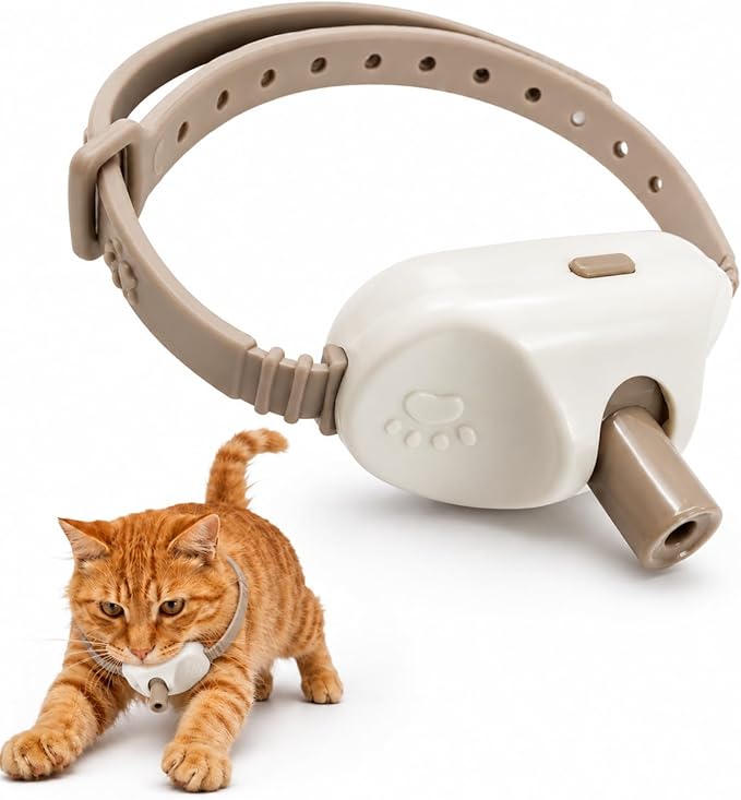 Walfront Cat Chase Toy - USB Rechargeable Automatic Interactive Red Dot Toy for Indoor Cats, Adjustable Height 9.1–13.4in, 2 Modes & 41° Angle, Fun for Active Cats