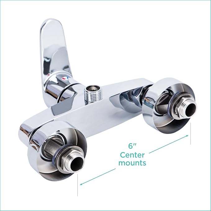 GROOMER ESSENTIALS Lever Faucet for Grooming Tubs with 6" Center Mounts Compatible Walk-in Tubs, Ideal for Dog Nail Trimmers, Kitchen Essentials, and Kitchen Gadgets