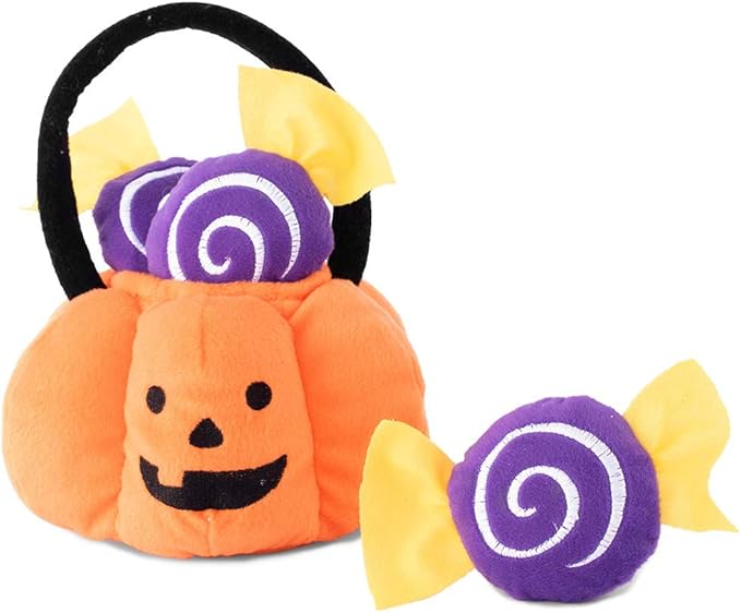 ZippyPaws Halloween Burrow - Trick-or-Treat Basket