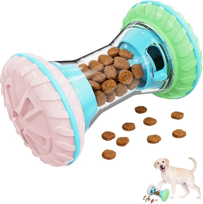 MateeyLife Interactive Dog Toys, Durable Dog Enrichment Toys to Keep Them Busy, Slow Feeder Treat Dispensing Dog Toys, Adjustable Dog Puzzle Toy, Reduce Boredom