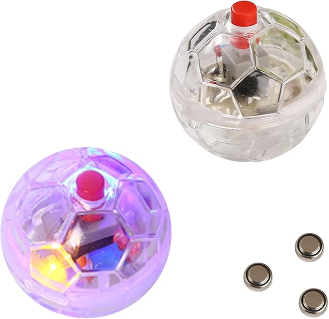6 Pack Ghost Hunting Cat Ball Toys Motion Light Up Cat Balls LED Light Ball Dog Interactive Toys for Dog Activity, Exercise, Interaction