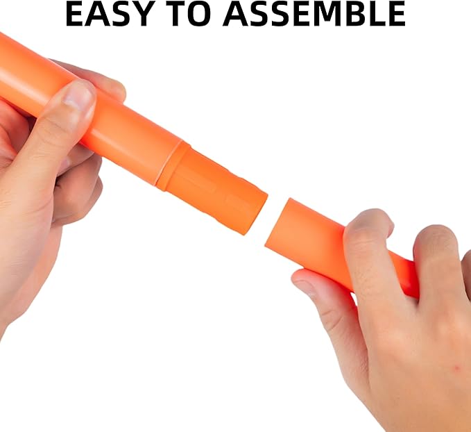 5FT Agility Training Poles for Soccer,Basketball,Football,Dog,Horse Training-Adjustable Speed and Agility Training Equipment Sports Training Sticks with Ground Spring Nails and Storage Bag