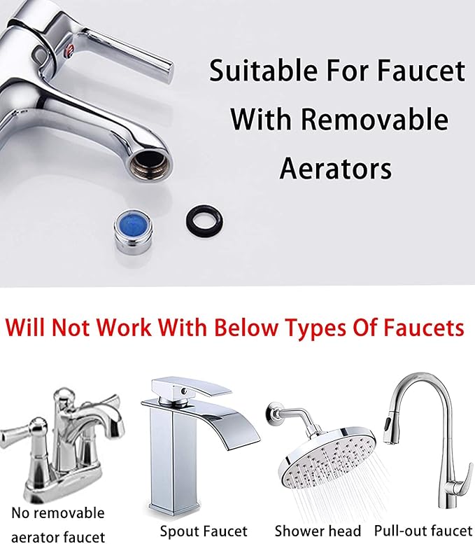 Generic Basin Handheld Shower Set, Sink Hose Faucet Sprayer Attachment, with Stop Water-saving Function For Hair Pet Washing Baby Bath, Update Bathroom Bathtub Utility Kitchen, Chrome + White