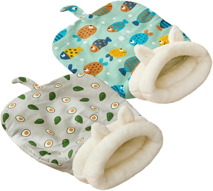 Sleeping Bag for Cats, Cozy Self Warming Cat Sleeping Bag for Indoor Cats, 360° Wrap Cat Hideaways Pet Snuggle Sack for Sleeping Relax Play (Grey+Green)