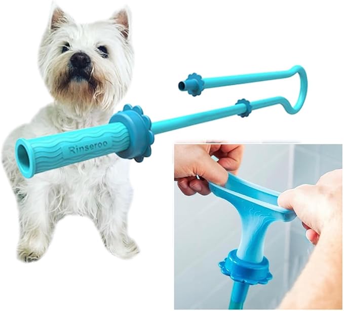 Rinseroo Dog Spot Washer – 6ft Slip-On Shower Hose for Easy Pet Rinsing, Fits Showerheads Up to 4” – Stress-Free Way to Clean Dogs Without a Full Bath, Shark Tank Product (Not for Tubs)