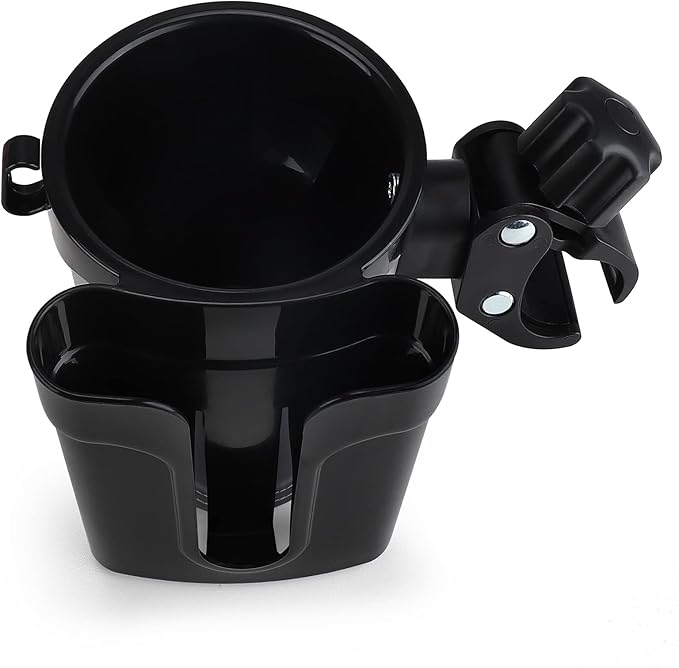 Accmor Stroller Cup Holder with Phone Keys Holder, 3-in-1 Universal Cup Holder, Drinks Bottle Holder for Stroller, Bike, Wheelchair, Walker, Scooter