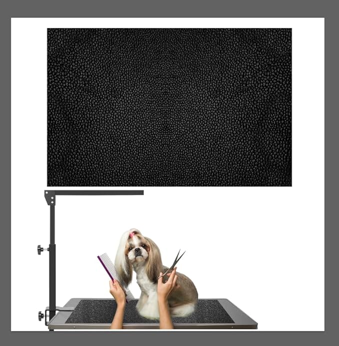 Dog Grooming Table Mat, (24x47 inch) Dog Grooming Table Mat Pad Non-Slip, Pet Grooming Table Mat for Grooming Dogs at Home, Pet Groomers Table Mat, Easy-Clean Durability