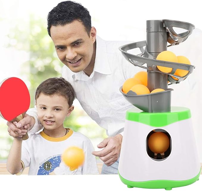 CHICIRIS Table Tennis Robot, Machine, Portable Table Tennis Trainer Ball Automatic Launcher Training Machine