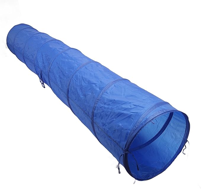 Dog Agility Tunnel, 19.7x118.1inch Foldable Dog Training Tunnel, Pet Agility with Carry Bag for Dogs Cats Outdoor Play