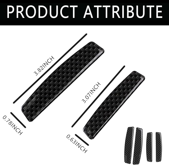 4 Pcs Car Door Edge Guard, Anti-Collision Car Bumper Guard Strip, Car Side Door Edge Guards Protector Strips Trim Cover, Universal for All Cars SUV (Black)
