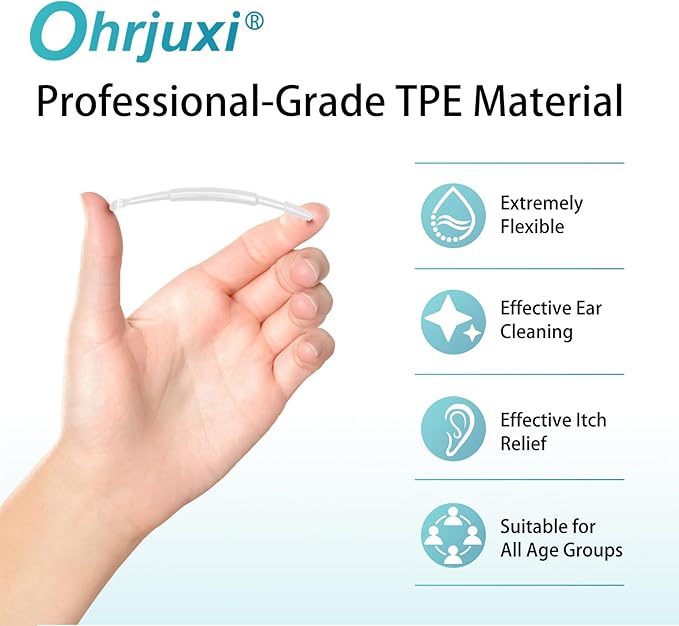 Ear Wax Removal Tool - 201 PCS Reusable Ear Cleaners, Professional-Grade TPE, Effective & Gentle Ear Cleaning Kit, Clogged & Itch Ear Relief - Suitable for All Types of Ears(3 Styles)