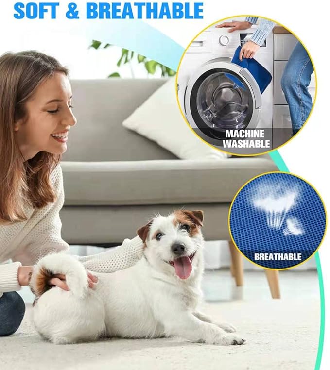 Kkiimatt 10 in 1 Dog Grooming Hammock Harness with Nail Clippers, Nail Trimming Hammock for Pet, Grooming Sling Hanger Holder Restaint for Nail Trimming/Clipping (XXS/Under 10lb Blue)