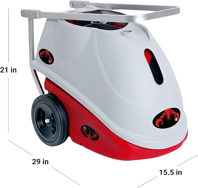 LOBSTER Sports Elite Tennis Ball Machine with External Battery - Auto Portable Ball Launcher, Preloaded & Custom Drills, Spin Control, Elevation Switch, Speeds up to 80MPH, with Multi-Function Remote