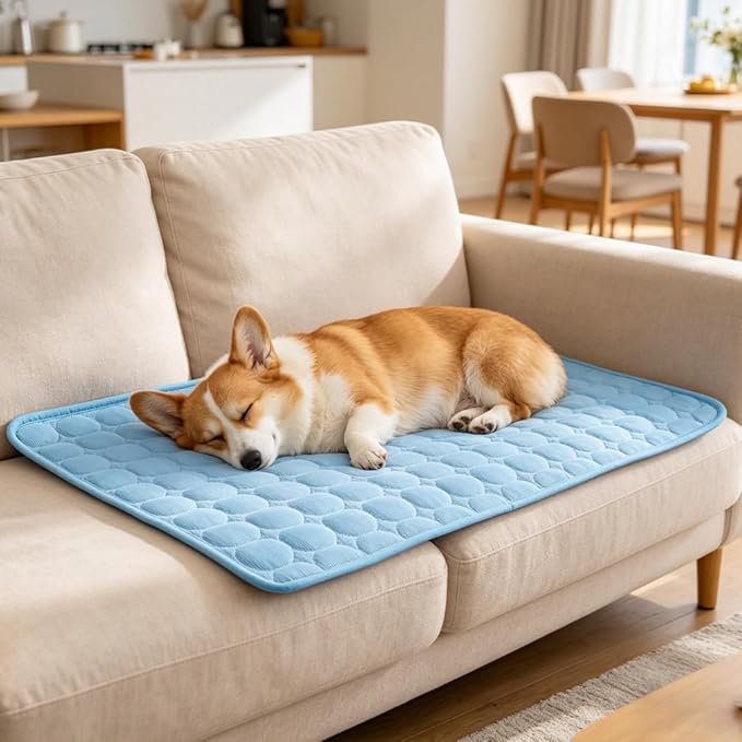 Dog Cooling Mat 2026 Upgraded Arc-Chill Cooling Dog Bed Mat, Washable Pet Cooling Pad (Q-Max>0.4) Cooling Mat for Dogs & Cats Indoor & Outdoor Car Seats