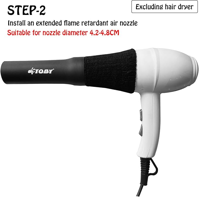 DAWAZ pet Grooming Dog Hair Dryer Water Blowing Machine Neck Hanging Bracket Universal Adjustment Free Your Hands (D1), BLACK