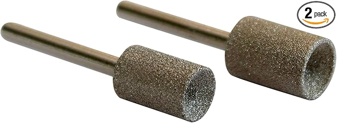 Diamondg - Professional Diamond Nail Rotary Grinder Bits Dogs - Painless Nail Trimmer Bits Won't Pull Hair or Get Hot - Pack of 2 (1 Large, 1 Small)