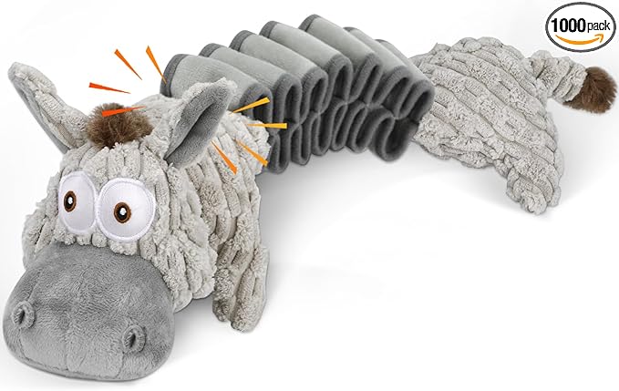 Large Squeaky Plush Dog Toys, Interactive Puppy Toys for Tug of War, Tough Pet Toys for Dogs, Dog Chew Toy for Small, Medium, and Large Dogs