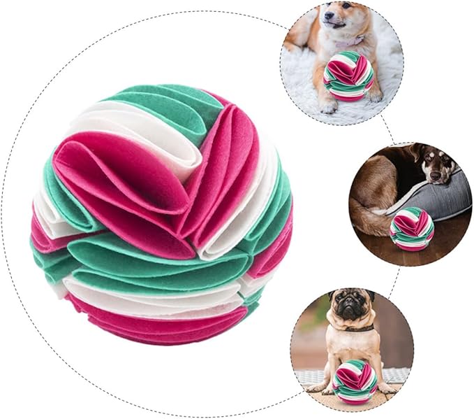 FOMIYES Dog Sniffing Ball Dog Sniffing Mat Cat Puzzle Toys Toy Snuffle Blanket Feeding & Watering Supplies Pet Training Balls Snuffle Cat Mat Felt Cloth Puzzle Food