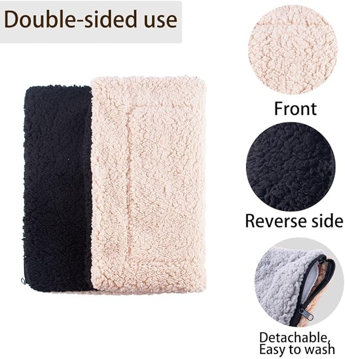 Self Heated Dog Mat Advanced Extra Warm Thermal Pet Warming pad Pad for Indoor Outdoor Pets with Removable Cover Non-Slip Bottom Washable Non Electric Self Warming Dog Bed, 27 * 35inch