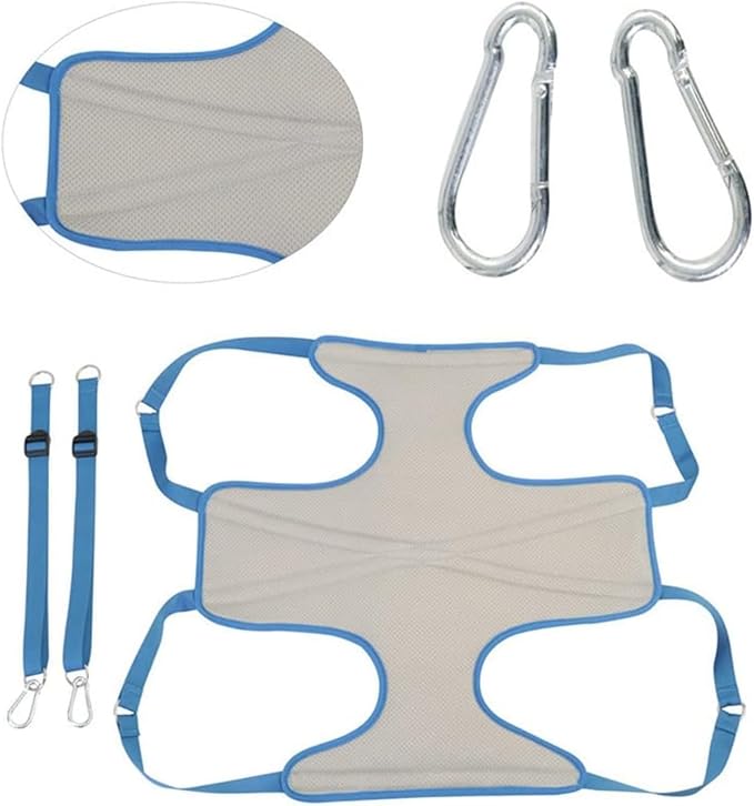 M/L Dog Grooming Hammock Harness Beauty Scissors Nails Sets Dog Cat Hammock Adjustable Can Bear 25kg (Medium)