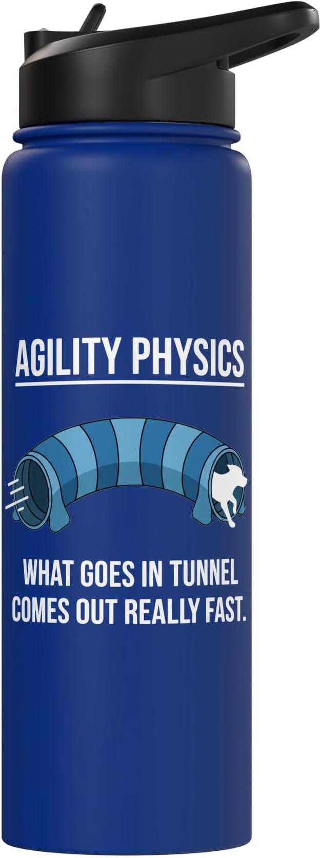 Dog Agility Physics, What Goes In Tunnel Comes Out Really Stainless Steel Insulated Water Bottle
