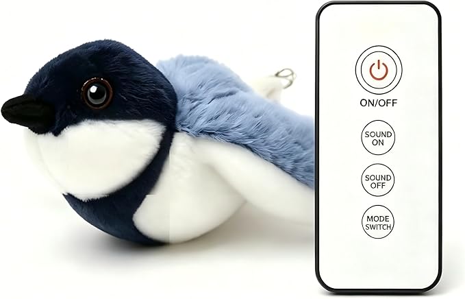 Automatic Flapping Penguin Cat Toy, Realistic Moving Wings Plush Bird Toy with Built‑in Motor & Battery, Interactive Stimulating Kicker Toy for Indoor Cats, USB Rechargeable Pet Entertainment Toy