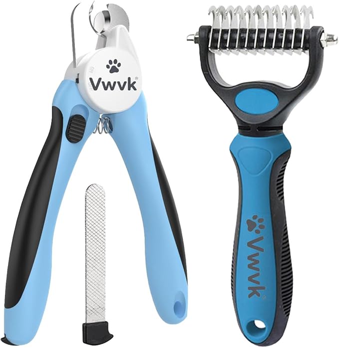 Dog Nail Clippers with Light, Professional Toenail Clippers for Thick Toenails, LED Illuminated Pet Nail Trimmer to See Bloodline, Safety Guard & Blade Lock, for Dogs & Cats
