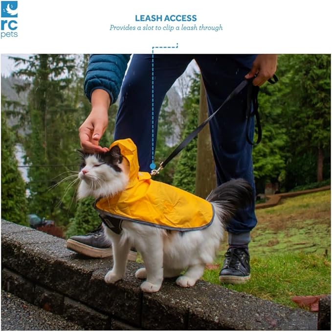 RC Pets Packable Rain Poncho | Lightweight Waterproof Dog Raincoat | Portable & Adjustable Fit | Size XXXL, Sunshine