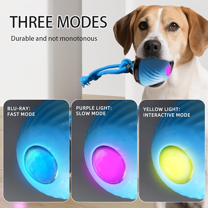 Power Tail 2.0 Automatic Moving Dog Ball - Interactive Dog Toy | Self-Rolling, Motion Activated Electric Pet Ball to Keep Dogs Busy & Relieve Boredom (Suitable for All Dog Breeds)
