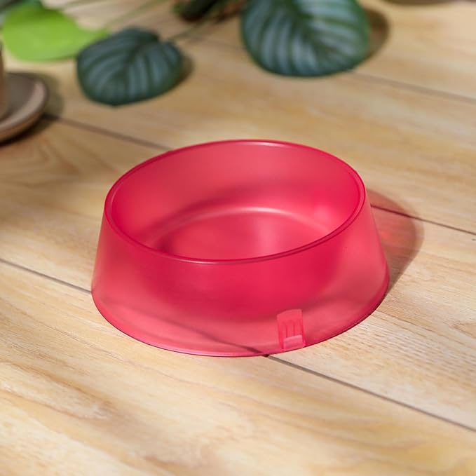 Pet Bowl Super Large Anti-Tipping Anti-Slip Design Heavy Duty Thickened Spill-Proof Food and Water Dish with Wide Base Tip-Proof Eco Friendly BPA Free Premium Pet Feeder for Cats and Dogs (Red)