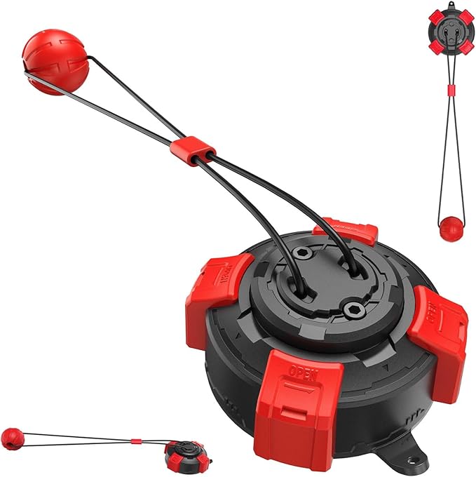 Powerful Suction Cup Dog Toy, Cognitive Dog Toys, War Dog Toy for Aggressive Chewers Durable Puppy Molar Chew Toy with Teeth Cleaning Dog Enrichment Toys for Boredom & Anxiety Relief (Red Black)