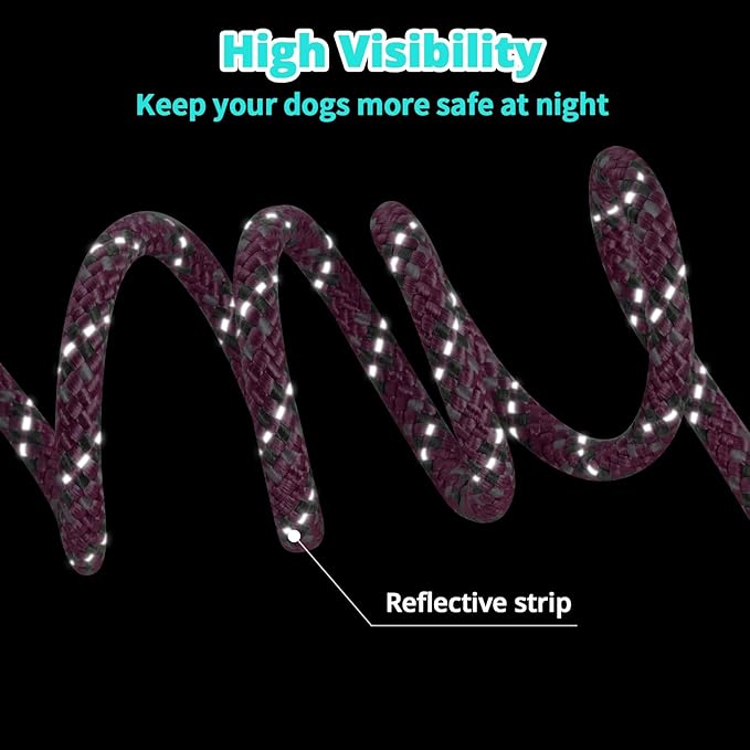 Dog Tie Out Cable for Camping - 50ft Dog Lead Dog Runner for Yard - Portable Trolley System for Large Small Dogs Outside