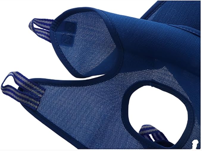 Pokinge Dog Grooming Hammock,Soft Hanging Pet Restraint Bag Fixed Bag Trimming with Hooks Dog Holder for Nail Trimming Pet Beauty Hammock for Cats & Dogs(L,Blue)