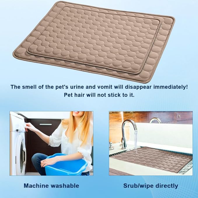 Dog Cooling Mat 2026 Upgraded Arc-Chill Cooling Dog Bed Mat, Washable Pet Cooling Pad (Q-Max>0.4) Cooling Mat for Dogs & Cats Indoor & Outdoor Car Seats (Coffee, 40x28 in)
