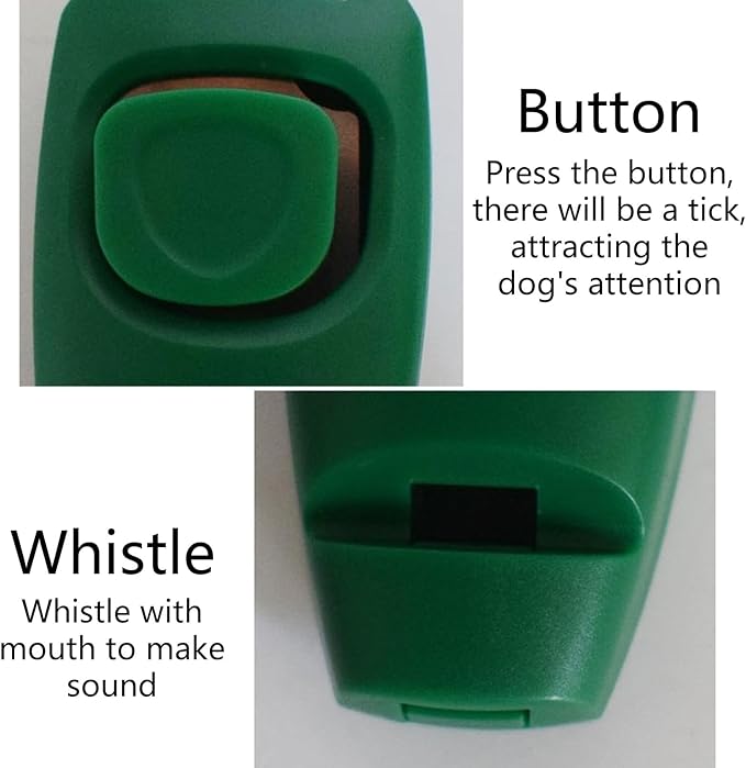 Dog Training Clickers and Whistle in One Consistent Positive Reinforcement for Puppies Fix Undesired Behaviors