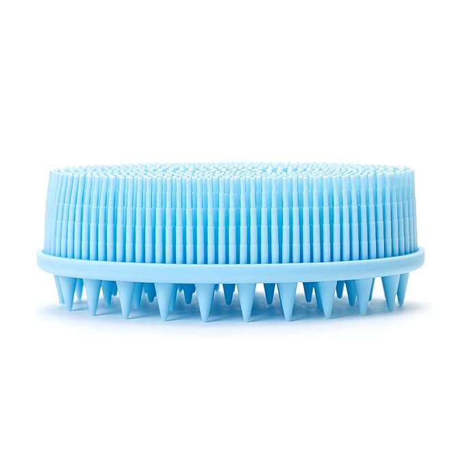 Premium Sensory Brushes for Kids or Autism,Soft Silicone Body Scrubber,2 in 1 Sensory Room Occupational Therapy,Silicone Loofah,Pets Shower Brush Bath Brush Shampoo Brush (3pcs(Spiked))