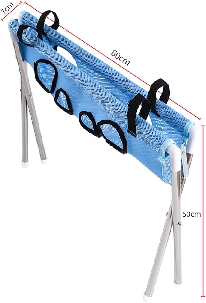 Pet Grooming Hammock Hanging Harness Hanger, Multi Functional Hammock Helper with for Picking Ears, Grooming, Blue