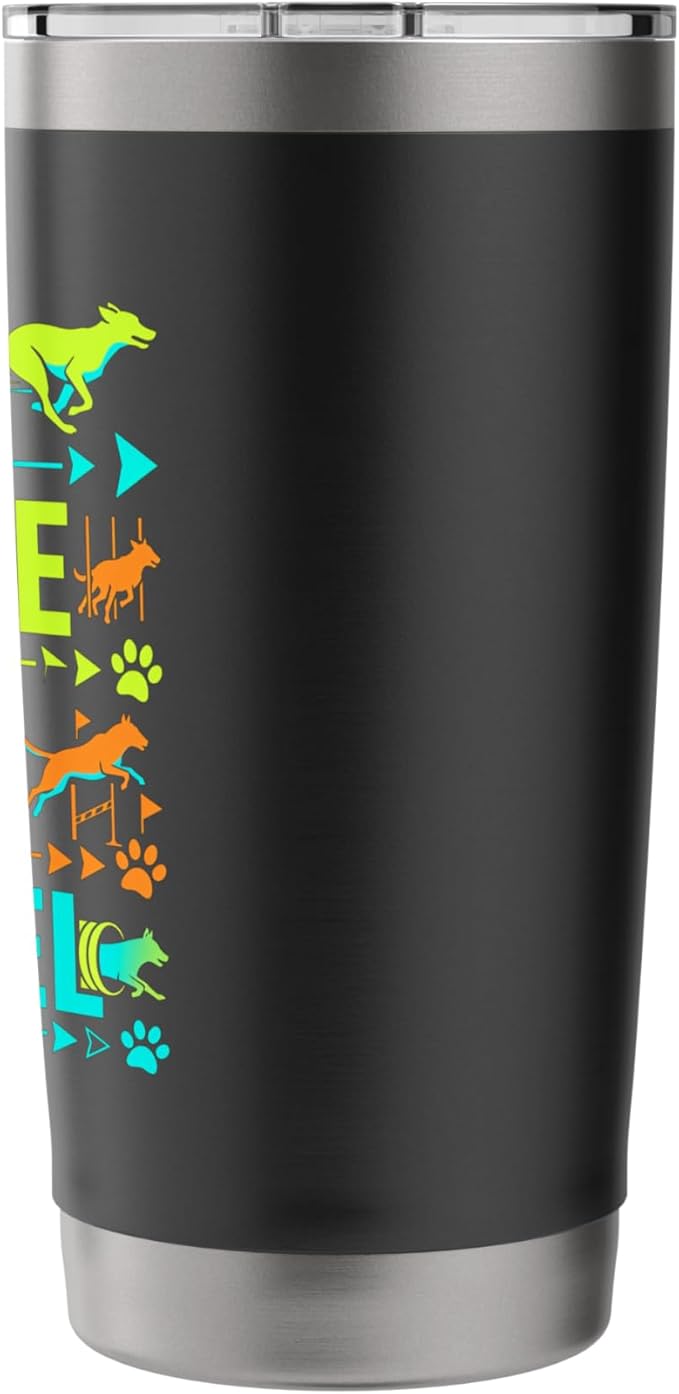 Run Weave Jump Tunnel Dog Agility Stainless Steel Insulated Tumbler
