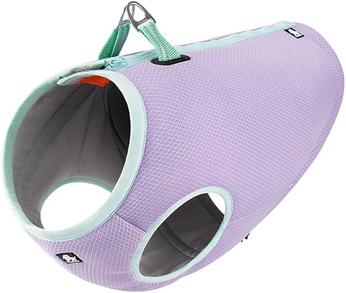 SGODA Dog Cooling Vest Harness Cooler Jacket Purple Medium
