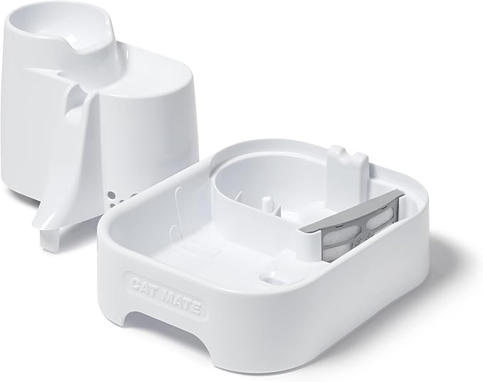 Cat Mate Multi-Level Pet Water Fountain (335) - BPA and BHT Free 3-Stage Filter, for Cats & Small Dogs, Quiet and Hygienic Drinking Fountain, 70 fl. Oz Capacity