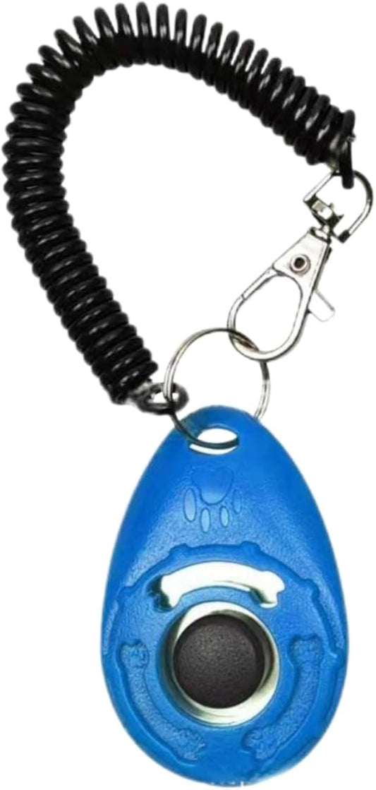 1-Pack Pet Clicker for Dogs – Easy-to-Use Training Clicker with Wrist Strap – Perfect for Puppy Potty Training, Bark Control & Sit/Stay Commands – Effective Positive Reinforcement Tool (Blue)