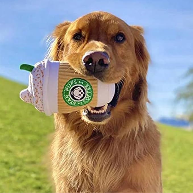 Dog Squeaky Toys Plush Coffee Chew Toys Enrichment Toys Interactive Burrow Activity Cute Dog Gifts Funny Toy Bundle Pack for Small Medium Large Dogs