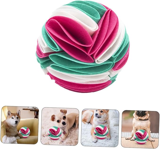 FOMIYES Dog Sniffing Ball Dog Sniffing Mat Cat Puzzle Toys Toy Snuffle Blanket Feeding & Watering Supplies Pet Training Balls Snuffle Cat Mat Felt Cloth Puzzle Food