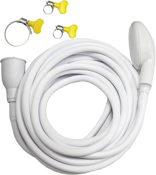 5m/16.4ft Portable Sink Hose Faucet Sprayer Sink Spray Rubber Hose Shampoo Sprayer Handheld Faucet Shower for Pets, Bathing Baby, Washing Hair, Rinsing Vegetables