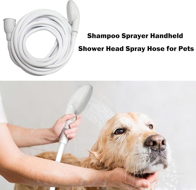 5m/16.4ft Sink Spray Hose Portable Faucet Sprayer Garden, Shampoo Sprayer Handheld Shower Head Spray Hose for Pets, Bathing Baby, Washing Hair, Rinsing Vegetables