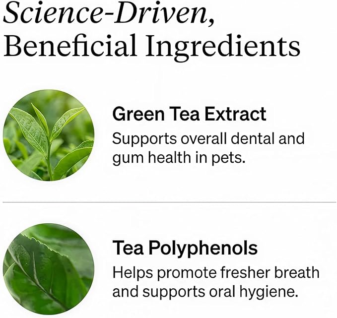 Petscy Dental Finger Wipes for Dogs and Cats – No Brush Teeth Cleaning Wipes for Fresh Breath & Oral Care – Green Tea & Tea Polyphenols – Fragrance-Free Pet Oral Cleansing - 50 Wipes