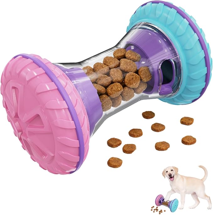MateeyLife Interactive Dog Toys, Durable Dog Enrichment Toys to Keep Them Busy, Slow Feeder Treat Dispensing Dog Toys, Adjustable Dog Puzzle Toy, Reduce Boredom