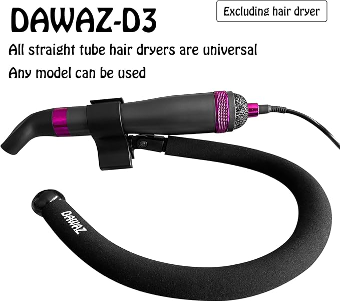 DAWAZ pet Grooming Dog Hair Dryer Water Blowing Machine Neck Hanging Bracket Universal Adjustment Free Your Hands (D3), BLACK