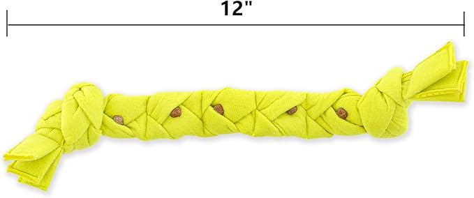 GURU Pet Squeaking Tennis Snuffle Rope Dog Toy with Braided Design - Snuffle Rope for Durable Play - Interactive Dog Toy with Squeakers & Treat Hiding for Stimulation - Dog Snuffle Toy for Active Pets